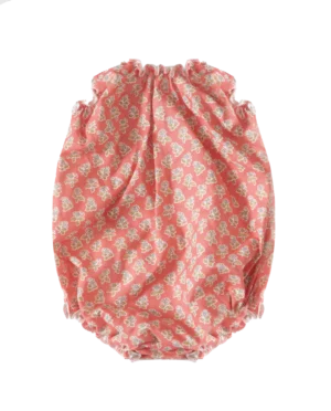 antique style ruched cotton swimsuit