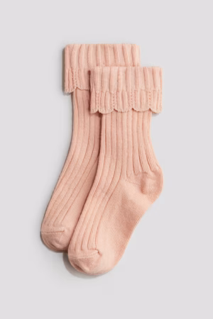 dusty pink socks