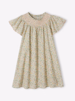 floral smocked dress