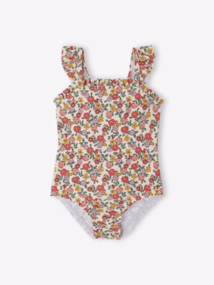 baby girls floral swimsuit