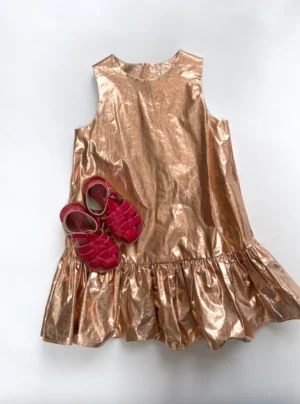 kids metallic party dress