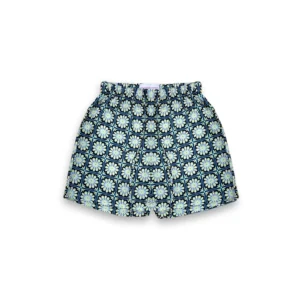 kids star tile print shorts