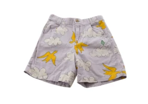 lilac print shorts