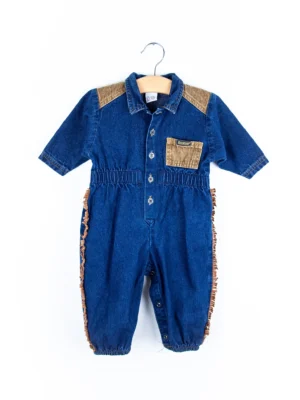 denim western romper