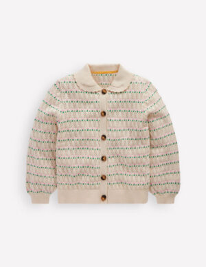 pointelle cardigan