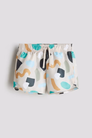 printed swim shorts