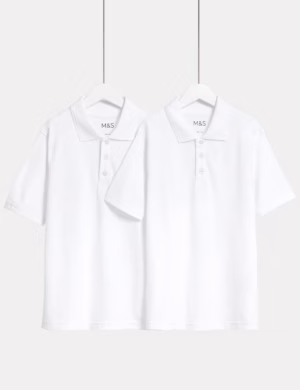 white polo shirt