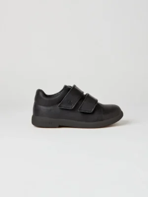 black infant boys school shoes