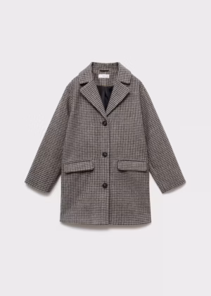 girls check coat