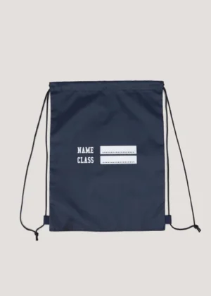 navy drawstring bag