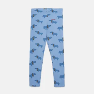blue dog leggings