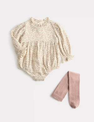 baby floral bodysuit