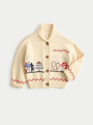 embroidered cardigan