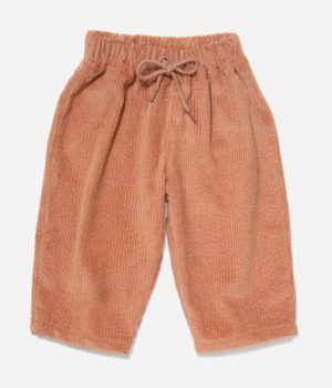 dusty pink corduroy kids trousers