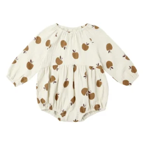 apple print romper