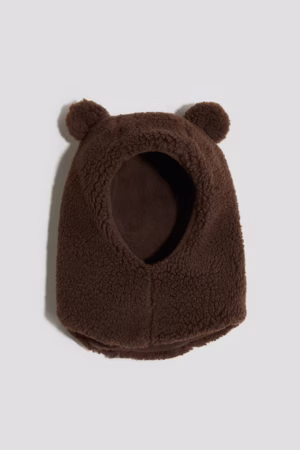 brown teddy balaclava