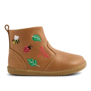 embroidered tan boots