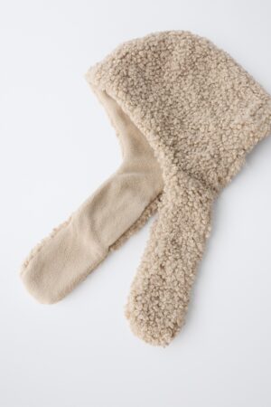 faux shearling hat