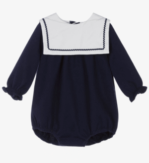 sailor collar navy romper