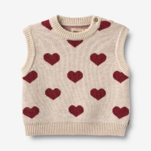 heart knit vest