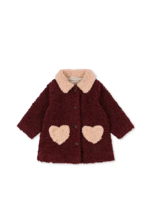 fuzzy heart coat