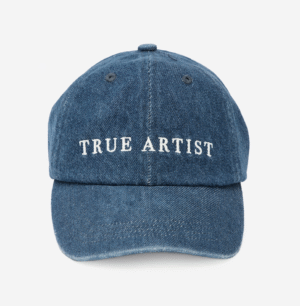 blue denim true artist cap