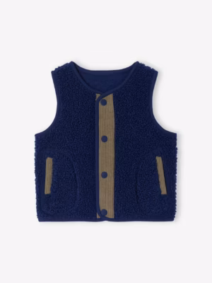 blue kids gilet