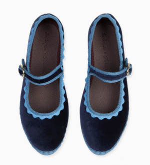 blue velvet mary janes
