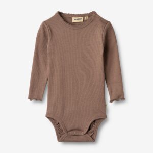brown baby bodysuit