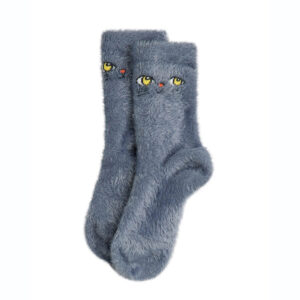 fluffy cat socks