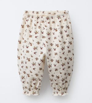 floral baby trousers