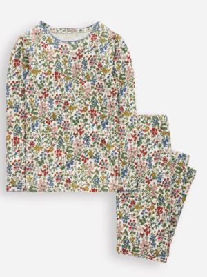floral snug long john pyjamas