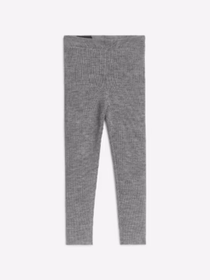 grey kids wool blend rib leggings