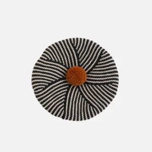 handknit wool beret