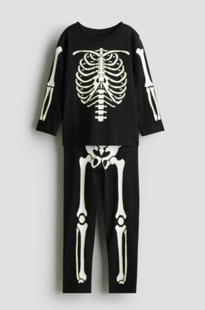 kids skeleton pyjamas