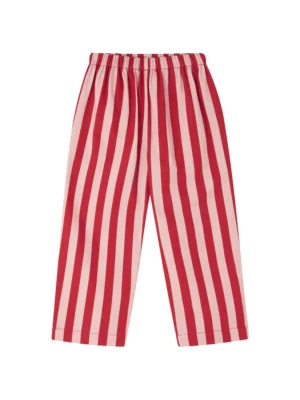 pink and red striped trousers