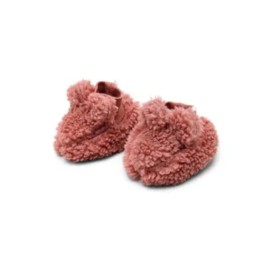 pink teddy booties