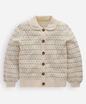 pointelle cardigan