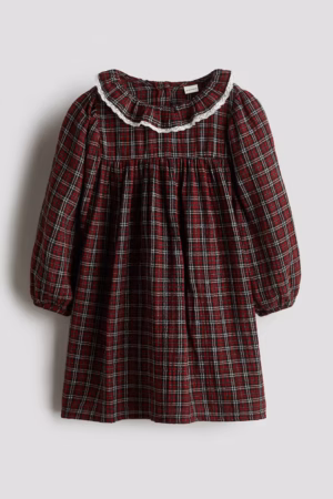 red tartan girls dress
