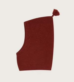 red knit balaclava