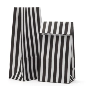 halloween striped paper bags
