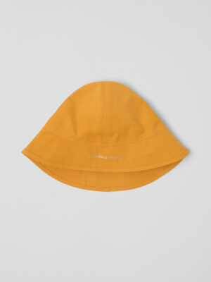 yellow rain hat