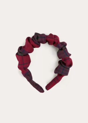 tartan scrunchie hair band
