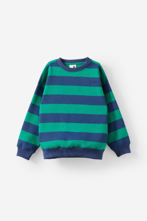 striped cotton sweatshirt