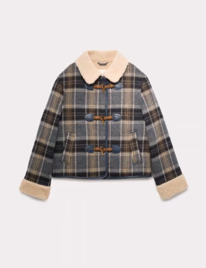 check kids duffle coat