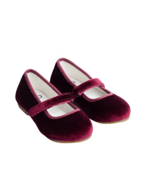 red velvet girls ballet shoes