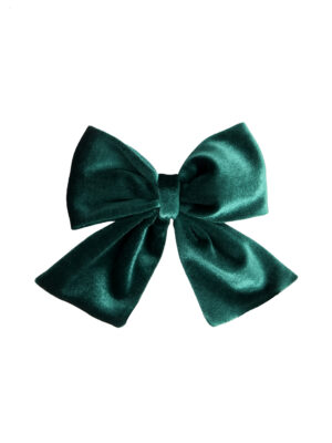 green velvet bow hairlip