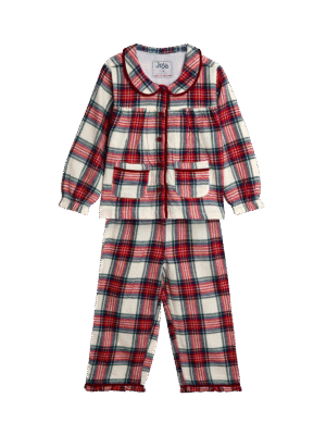 check pretty collar pyjamas
