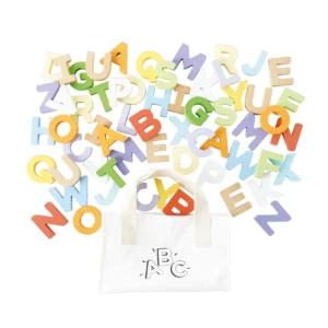 wooden alphabet set