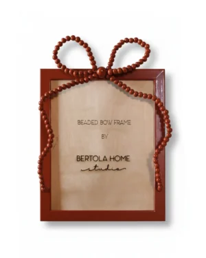beaded bow frame